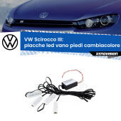 Kit 4 Placche LED Cambiacolore RGB Bluetooth Vano piedi e Abitacolo