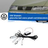 Kit 4 Placche LED Cambiacolore RGB Bluetooth Vano piedi e Abitacolo