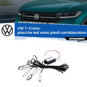 Kit 4 Placche LED Cambiacolore RGB Bluetooth Vano piedi e Abitacolo