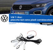 Kit 4 Placche LED Cambiacolore RGB Bluetooth Vano piedi e Abitacolo