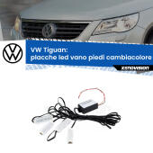 Kit 4 Placche LED Cambiacolore RGB Bluetooth Vano piedi e Abitacolo