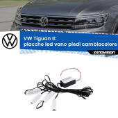 Kit 4 Placche LED Cambiacolore RGB Bluetooth Vano piedi e Abitacolo