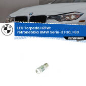 H21W (BAY9S): LED Torpedo Canbus Rosso