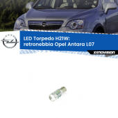 H21W (BAY9S): LED Torpedo Canbus Rosso