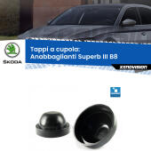 Coppia tappi coprifaro maggiorati a cupola 95mm
