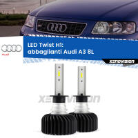 Abbaglianti LED Audi A3 8L 1996 -2000: H1 11,000Lm