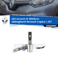 Abbaglianti LED H1 9600Lm per Renault Captur I J87 prima serie