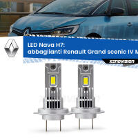 Abbaglianti LED Renault Grand scenic IV Mk4 2016 -2022: H7 Nava