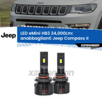 Anabbaglianti LED HB3 24,000Lm per Jeep Compass II LMC - FINE SERIE: NO GARANZIA