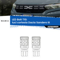 Luci Cortesia LED Dacia Sandero III  2020 in poi: T10 Bolt