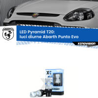 Luci diurne LED Abarth Punto Evo  2010 - 2014: T20 Pyramid