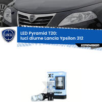Luci diurne LED Lancia Ypsilon 312 2011 in poi: T20 Pyramid