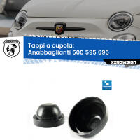 Tappi a cupola per Anabbaglianti H7 Abarth 500 595 695  2015 - 2022 (Coppia)
