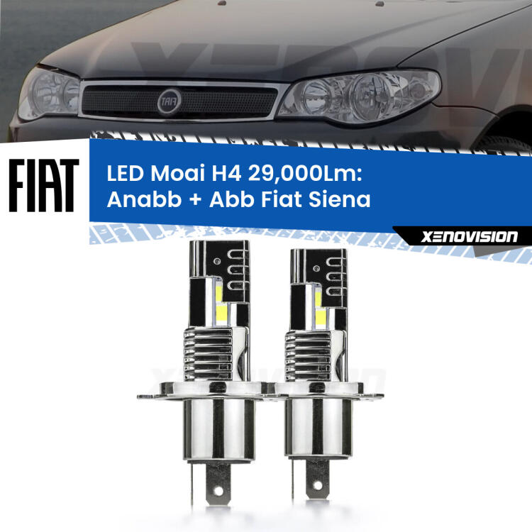 <strong>Kit Anabbaglianti LED per Fiat Siena</strong>  a parabola singola</strong>: 29.000Lumen, canbus, fatti per durare. Qualità Massima Garantita.
