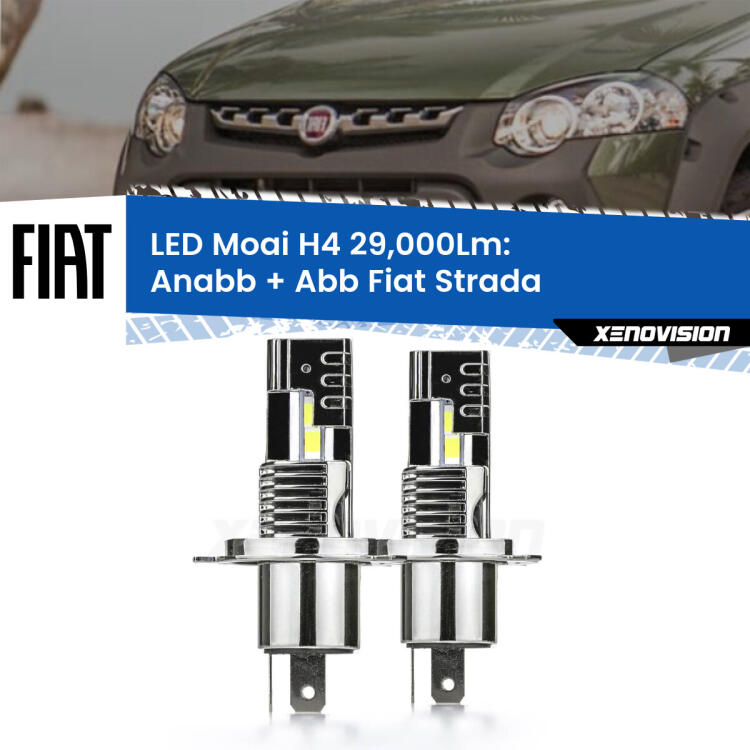 <strong>Kit Anabbaglianti LED per Fiat Strada</strong>  a parabola singola</strong>: 29.000Lumen, canbus, fatti per durare. Qualità Massima Garantita.
