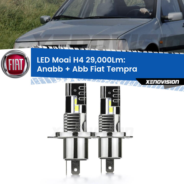 <strong>Kit Anabbaglianti LED per Fiat Tempra</strong>  1990 - 1996</strong>: 29.000Lumen, canbus, fatti per durare. Qualità Massima Garantita.