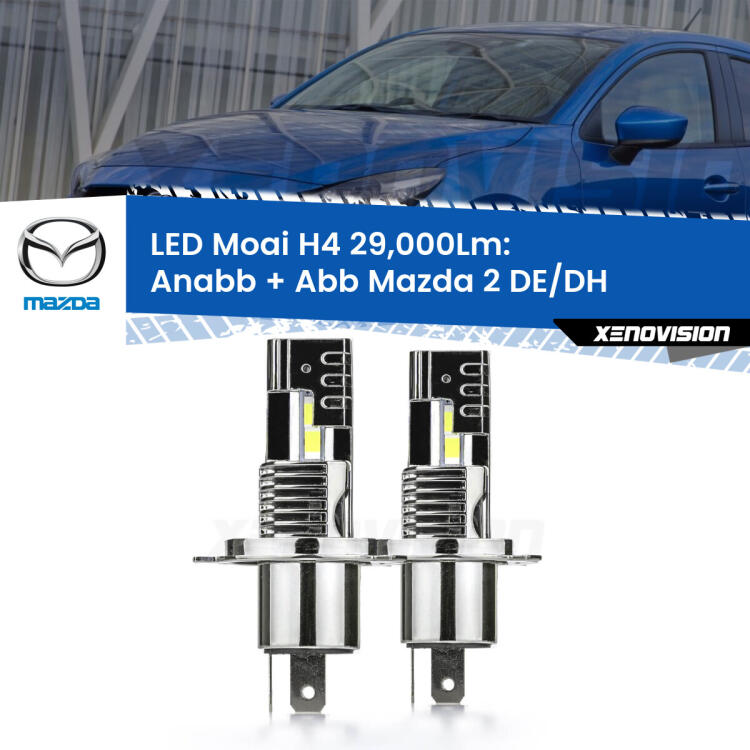 <strong>Kit Anabbaglianti LED per Mazda 2</strong> DE/DH a parabola singola</strong>: 29.000Lumen, canbus, fatti per durare. Qualità Massima Garantita.