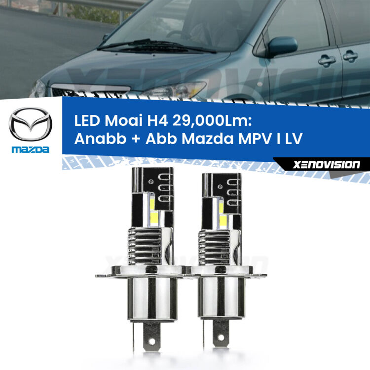 <strong>Kit Anabbaglianti LED per Mazda MPV I</strong> LV 1988 - 1999</strong>: 29.000Lumen, canbus, fatti per durare. Qualità Massima Garantita.