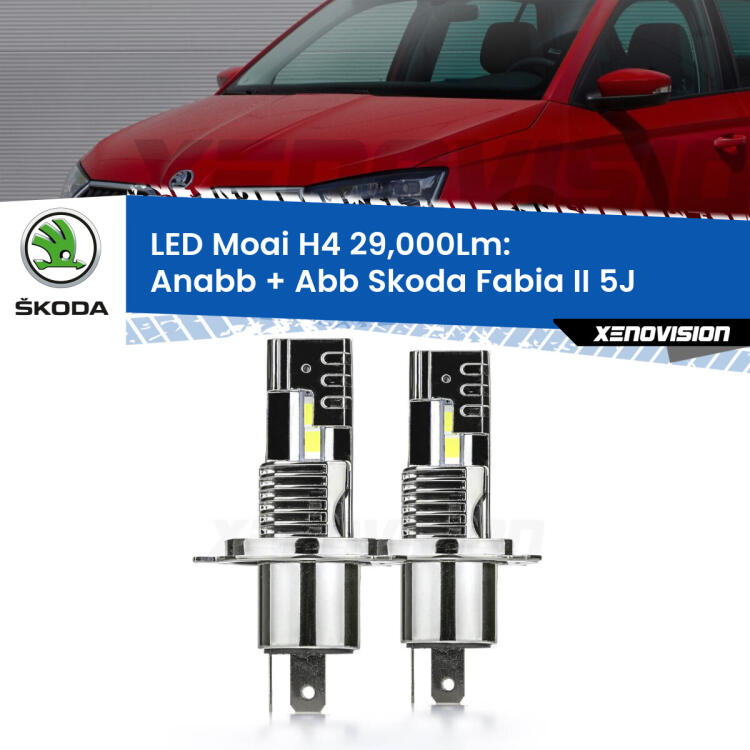 <strong>Kit Anabbaglianti LED per Skoda Fabia II</strong> 5J fari a parabola</strong>: 29.000Lumen, canbus, fatti per durare. Qualità Massima Garantita.