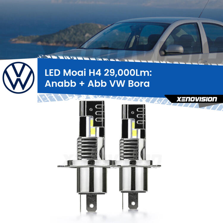 <strong>Kit Anabbaglianti LED per VW Bora</strong>  1999 - 2006</strong>: 29.000Lumen, canbus, fatti per durare. Qualità Massima Garantita.