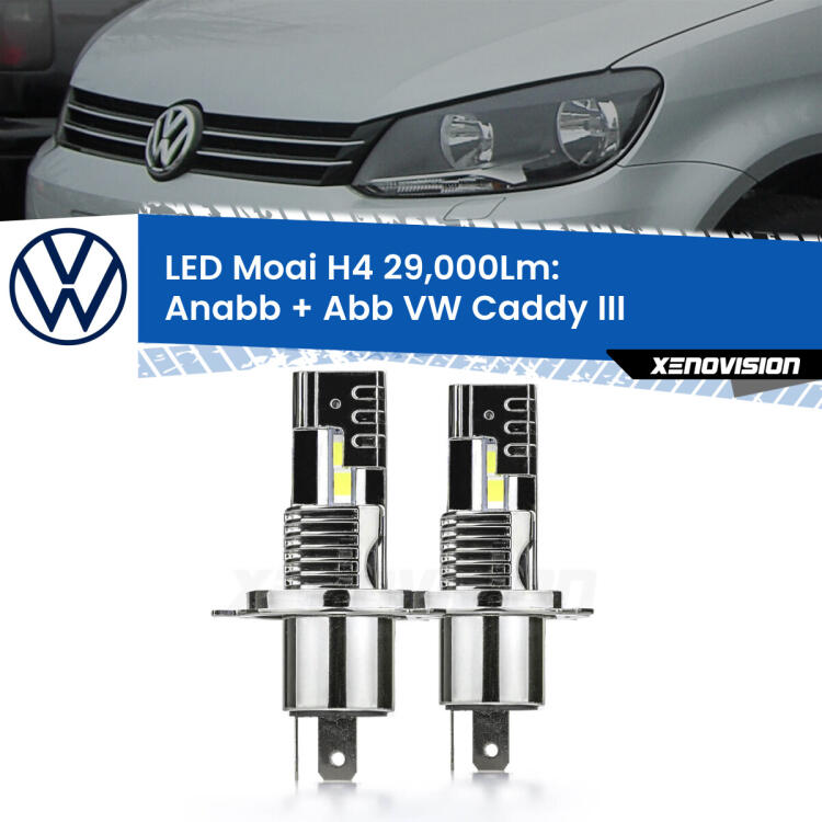 <strong>Kit Anabbaglianti LED per VW Caddy III</strong>  2010 - 2015</strong>: 29.000Lumen, canbus, fatti per durare. Qualità Massima Garantita.