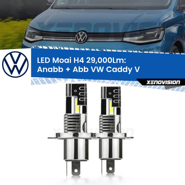 <strong>Kit Anabbaglianti LED per VW Caddy V</strong>  mono parabola</strong>: 29.000Lumen, canbus, fatti per durare. Qualità Massima Garantita.
