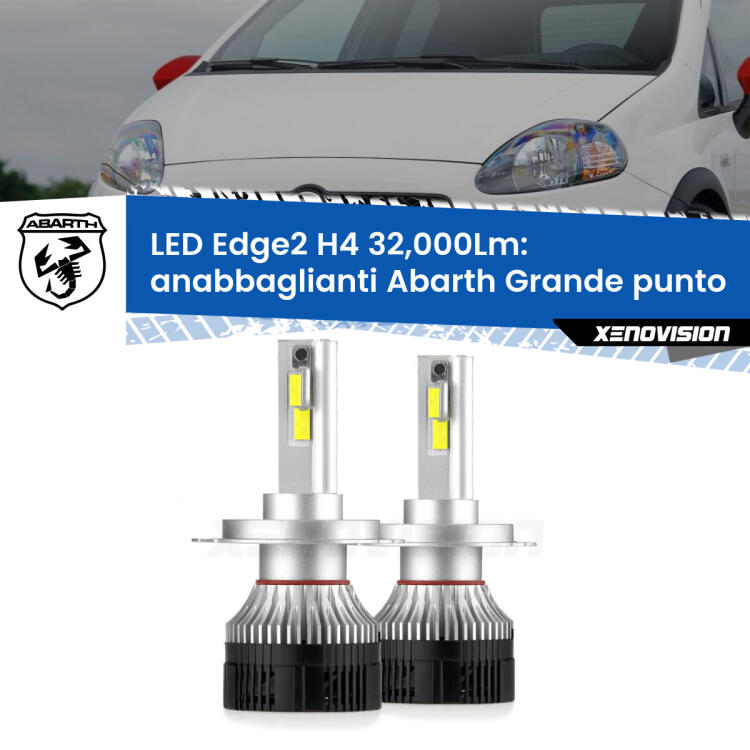 <p><strong>Kit anabbaglianti LED H4 per Abarth Grande punto</strong>  2007 - 2010. </strong>Potenza smisurata, taglio di luce perfetto. Super canbus. Qualità Massima.</p>