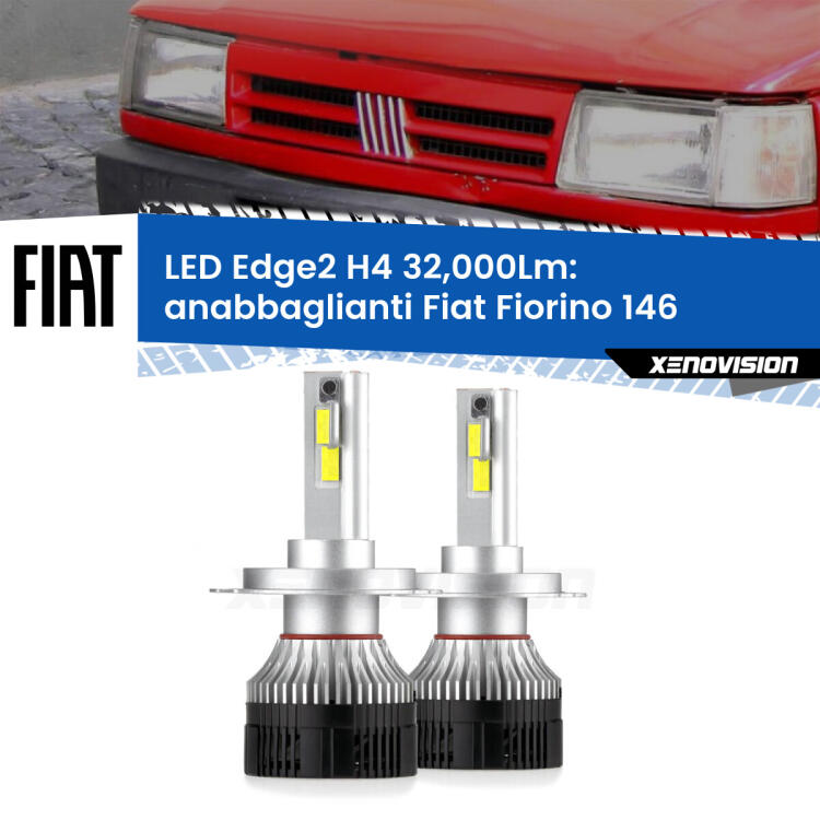 <p><strong>Kit anabbaglianti LED H4 per Fiat Fiorino</strong> 146 1988 - 2001. </strong>Potenza smisurata, taglio di luce perfetto. Super canbus. Qualità Massima.</p>
