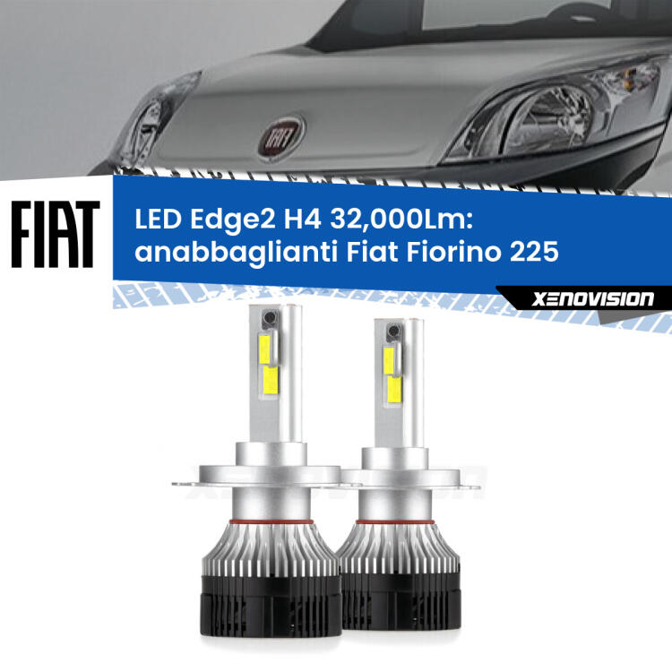 <p><strong>Kit anabbaglianti LED H4 per Fiat Fiorino</strong> 225 2008 - 2021. </strong>Potenza smisurata, taglio di luce perfetto. Super canbus. Qualità Massima.</p>