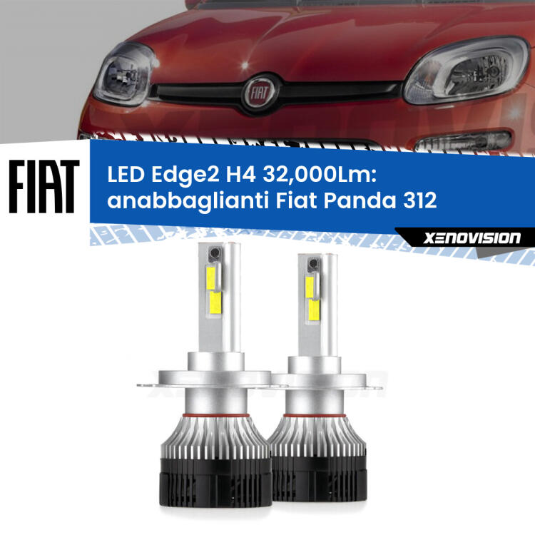 <p><strong>Kit anabbaglianti LED H4 per Fiat Panda</strong> 312 2012 in poi. </strong>Potenza smisurata, taglio di luce perfetto. Super canbus. Qualità Massima.</p>