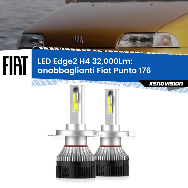 <p><strong>Kit anabbaglianti LED H4 per Fiat Punto</strong> 176 a parabola singola. </strong>Potenza smisurata, taglio di luce perfetto. Super canbus. Qualità Massima.</p>