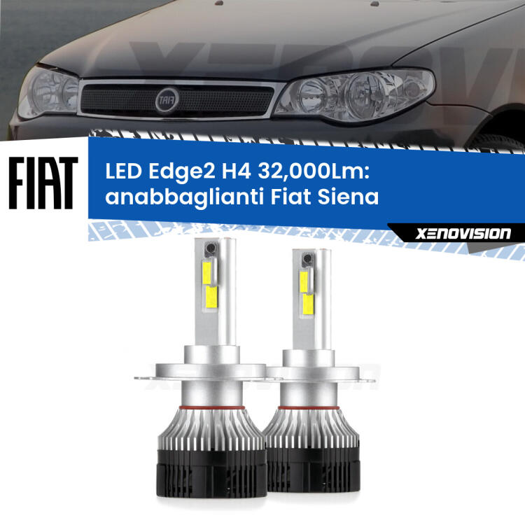 <p><strong>Kit anabbaglianti LED H4 per Fiat Siena</strong>  a parabola singola. </strong>Potenza smisurata, taglio di luce perfetto. Super canbus. Qualità Massima.</p>