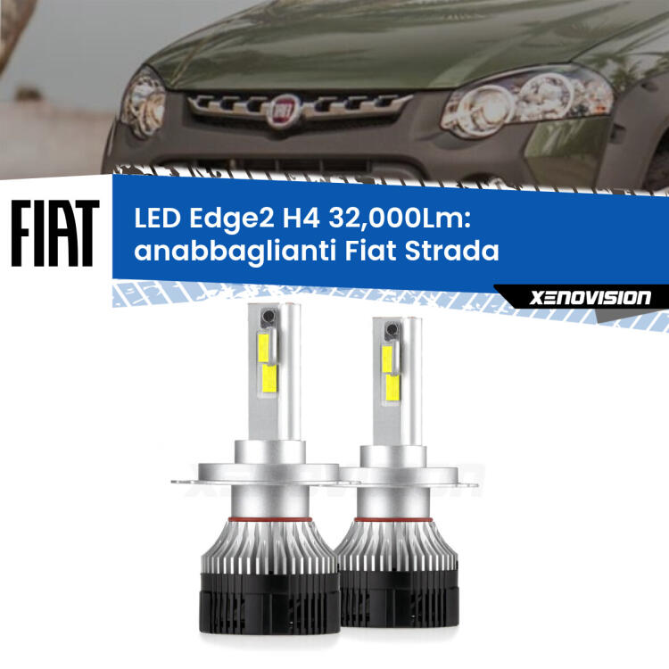 <p><strong>Kit anabbaglianti LED H4 per Fiat Strada</strong>  a parabola singola. </strong>Potenza smisurata, taglio di luce perfetto. Super canbus. Qualità Massima.</p>