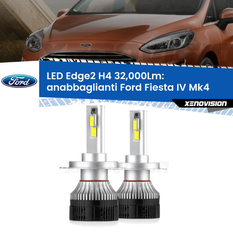<p><strong>Kit anabbaglianti LED H4 per Ford Fiesta</strong> Mk4 1999 - 2002. </strong>Potenza smisurata, taglio di luce perfetto. Super canbus. Qualità Massima.</p>