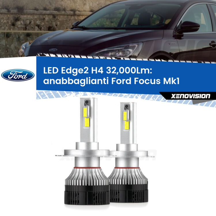 <p><strong>Kit anabbaglianti LED H4 per Ford Focus</strong>  a parabola singola. </strong>Potenza smisurata, taglio di luce perfetto. Super canbus. Qualità Massima.</p>