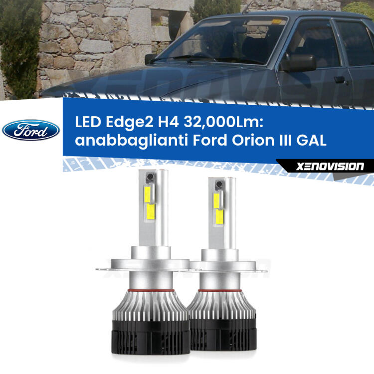 <p><strong>Kit anabbaglianti LED H4 per Ford Orion III</strong> GAL 1990 - 1993. </strong>Potenza smisurata, taglio di luce perfetto. Super canbus. Qualità Massima.</p>