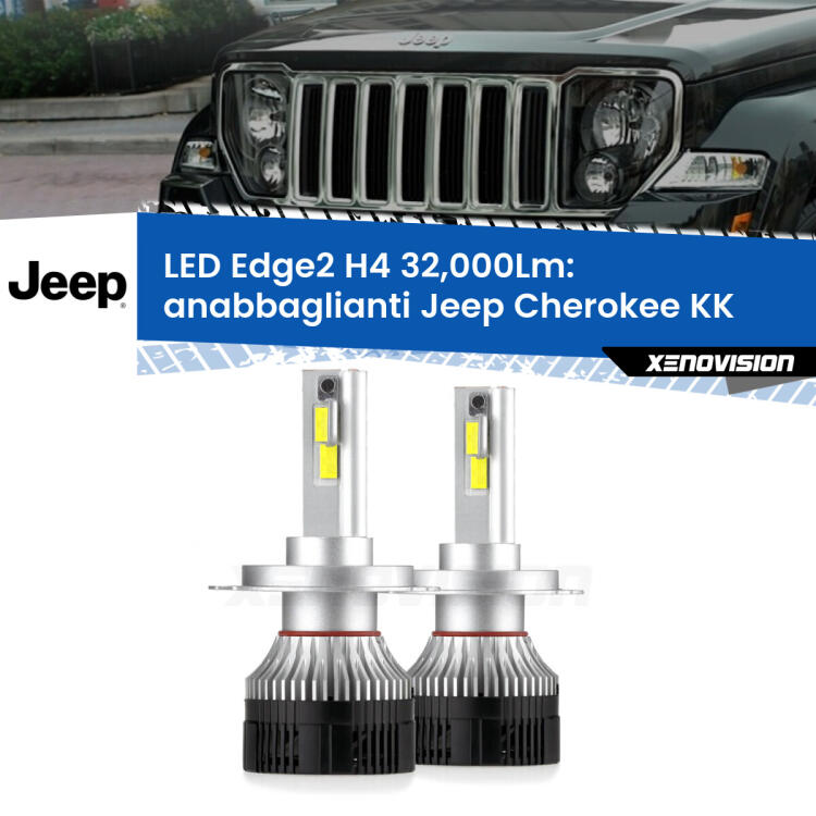<p><strong>Kit anabbaglianti LED H4 per Jeep Cherokee</strong> KK 2008 - 2013. </strong>Potenza smisurata, taglio di luce perfetto. Super canbus. Qualità Massima.</p>
