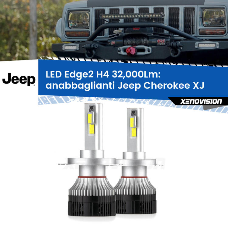 <p><strong>Kit anabbaglianti LED H4 per Jeep Cherokee</strong> XJ 1984 - 2001. </strong>Potenza smisurata, taglio di luce perfetto. Super canbus. Qualità Massima.</p>