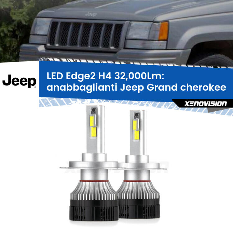 <p><strong>Kit anabbaglianti LED H4 per Jeep Grand cherokee  </strong> ZJ 1993 - 1998. </strong>Potenza smisurata, taglio di luce perfetto. Super canbus. Qualità Massima.</p>