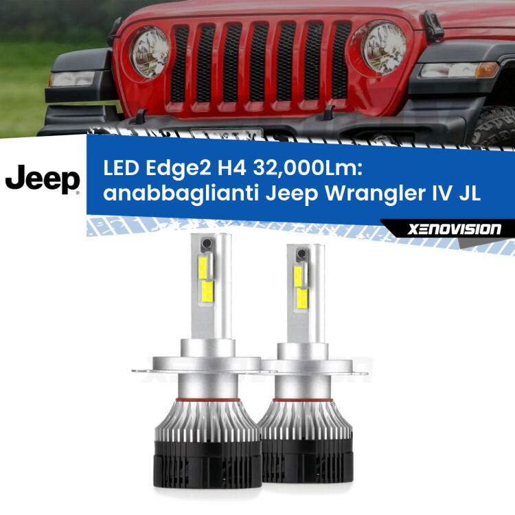 <p><strong>Kit anabbaglianti LED H4 per Jeep Wrangler IV</strong> JL 2017 in poi. </strong>Potenza smisurata, taglio di luce perfetto. Super canbus. Qualità Massima.</p>