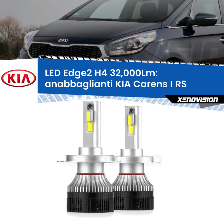<p><strong>Kit anabbaglianti LED H4 per KIA Carens I</strong> RS 1999 - 2005. </strong>Potenza smisurata, taglio di luce perfetto. Super canbus. Qualità Massima.</p>