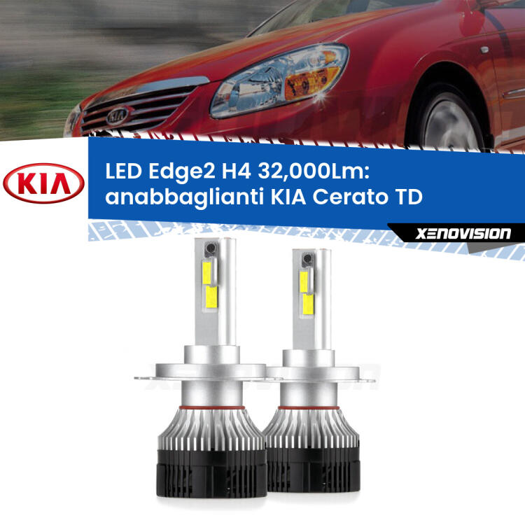 <p><strong>Kit anabbaglianti LED H4 per KIA Cerato</strong> TD 2008 - 2011. </strong>Potenza smisurata, taglio di luce perfetto. Super canbus. Qualità Massima.</p>