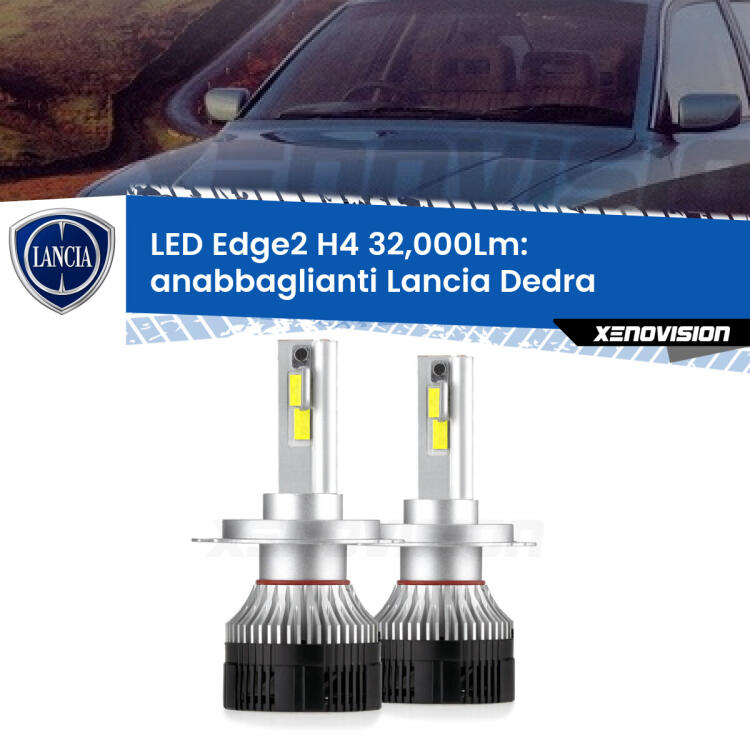 <p><strong>Kit anabbaglianti LED H4 per Lancia Dedra</strong>  1989 - 1999. </strong>Potenza smisurata, taglio di luce perfetto. Super canbus. Qualità Massima.</p>
