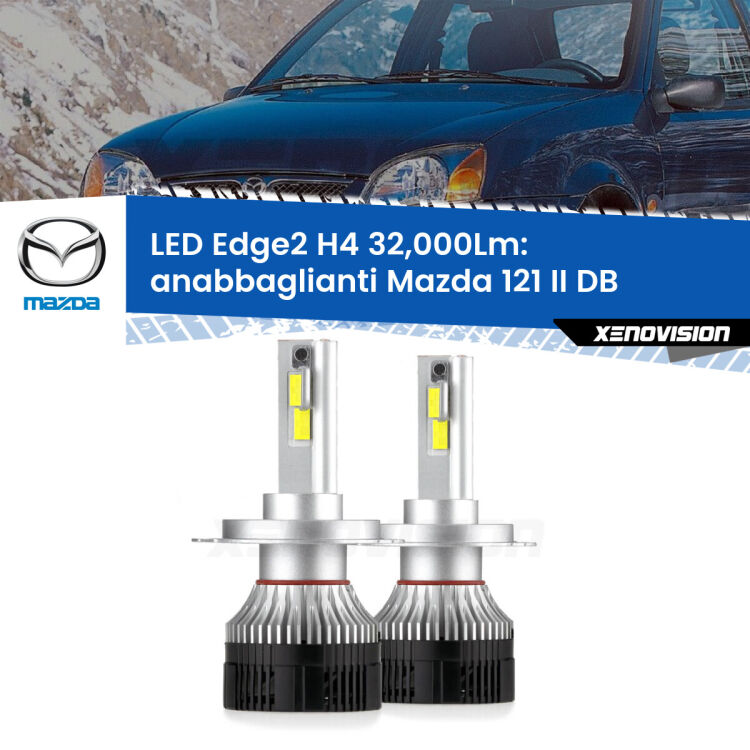 <p><strong>Kit anabbaglianti LED H4 per Mazda 121 II</strong> DB 1990 - 1996. </strong>Potenza smisurata, taglio di luce perfetto. Super canbus. Qualità Massima.</p>