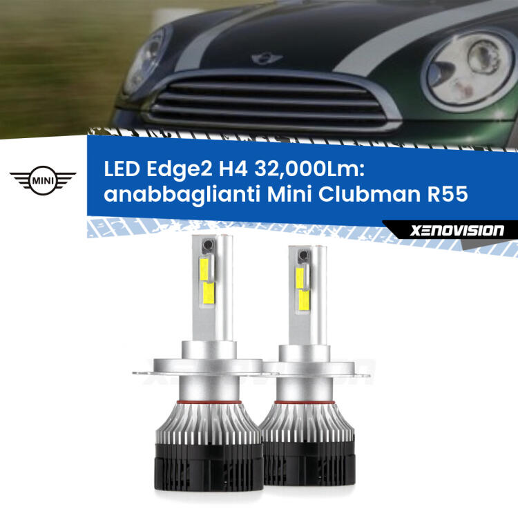 <p><strong>Kit anabbaglianti LED H4 per Mini Clubman</strong> R55 2007 - 2015. </strong>Potenza smisurata, taglio di luce perfetto. Super canbus. Qualità Massima.</p>