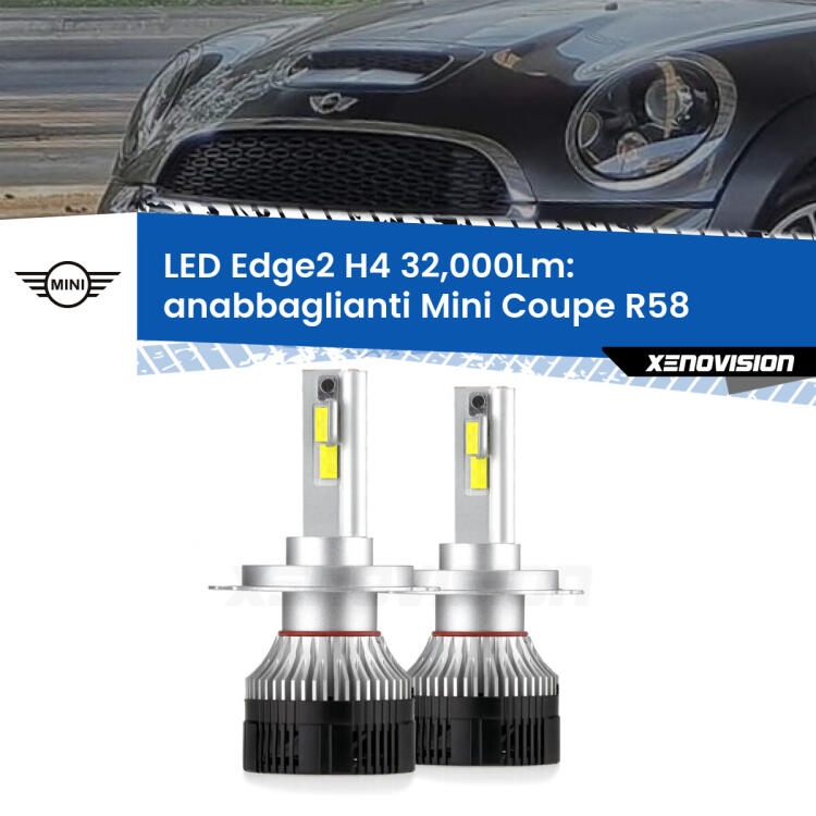 <p><strong>Kit anabbaglianti LED H4 per Mini Coupe</strong> R58 2011 - 2015. </strong>Potenza smisurata, taglio di luce perfetto. Super canbus. Qualità Massima.</p>