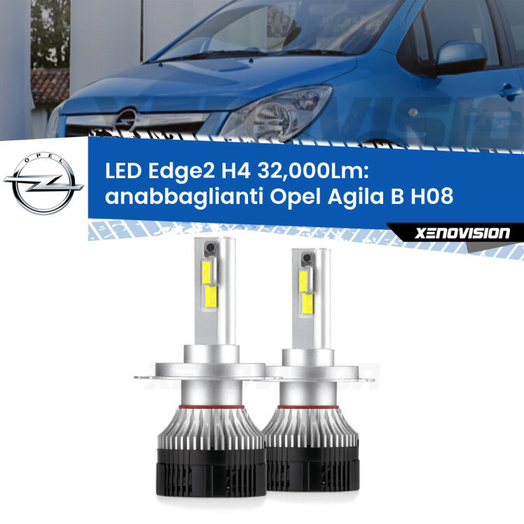 <p><strong>Kit anabbaglianti LED H4 per Opel Agila B</strong> H08 2008 - 2014. </strong>Potenza smisurata, taglio di luce perfetto. Super canbus. Qualità Massima.</p>