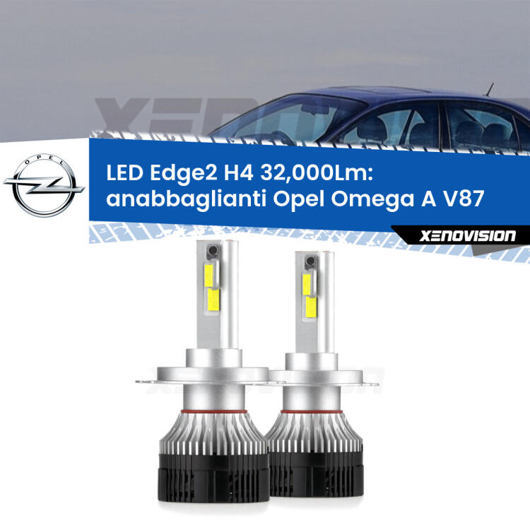 <p><strong>Kit anabbaglianti LED H4 per Opel Omega A</strong> V87 1986 - 1994. </strong>Potenza smisurata, taglio di luce perfetto. Super canbus. Qualità Massima.</p>