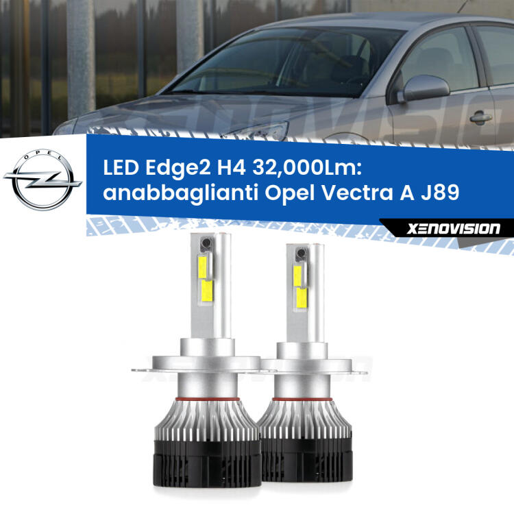<p><strong>Kit anabbaglianti LED H4 per Opel Vectra A</strong> J89 1988 - 1995. </strong>Potenza smisurata, taglio di luce perfetto. Super canbus. Qualità Massima.</p>