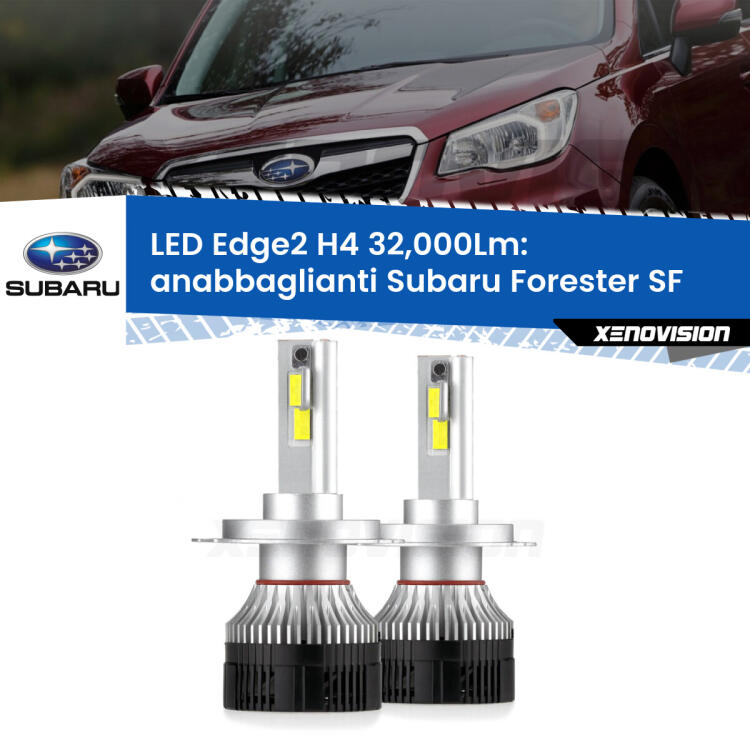 <p><strong>Kit anabbaglianti LED H4 per Subaru Forester</strong> SF 1997 - 2002. </strong>Potenza smisurata, taglio di luce perfetto. Super canbus. Qualità Massima.</p>